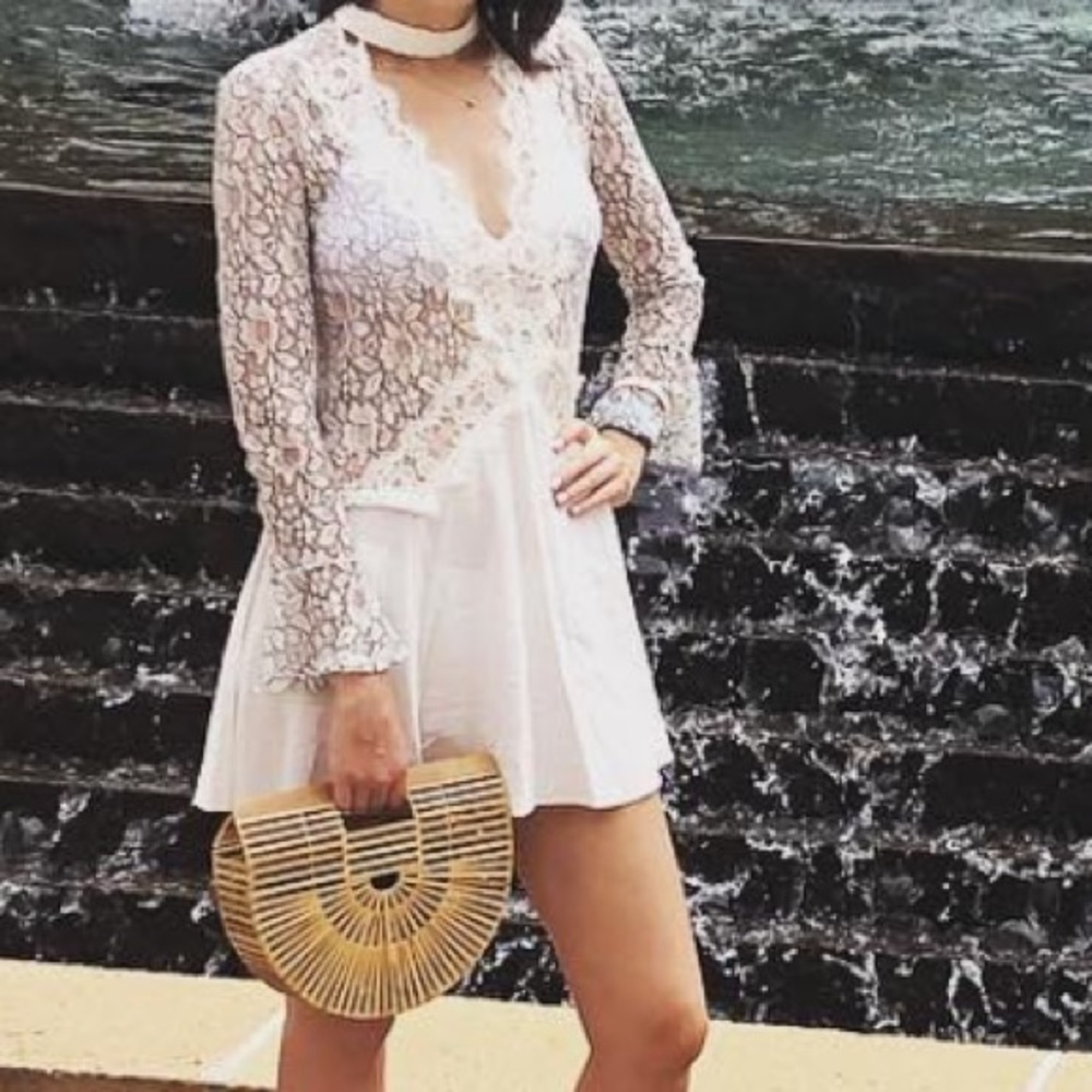 FOREVER 21 White Lace Dress